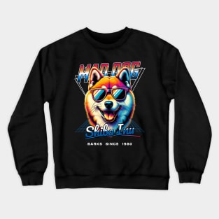 Mad Dog Shiba Inu Dog Crewneck Sweatshirt